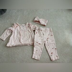 Carter’s Baby Pink Dragonfly Set with Headband
